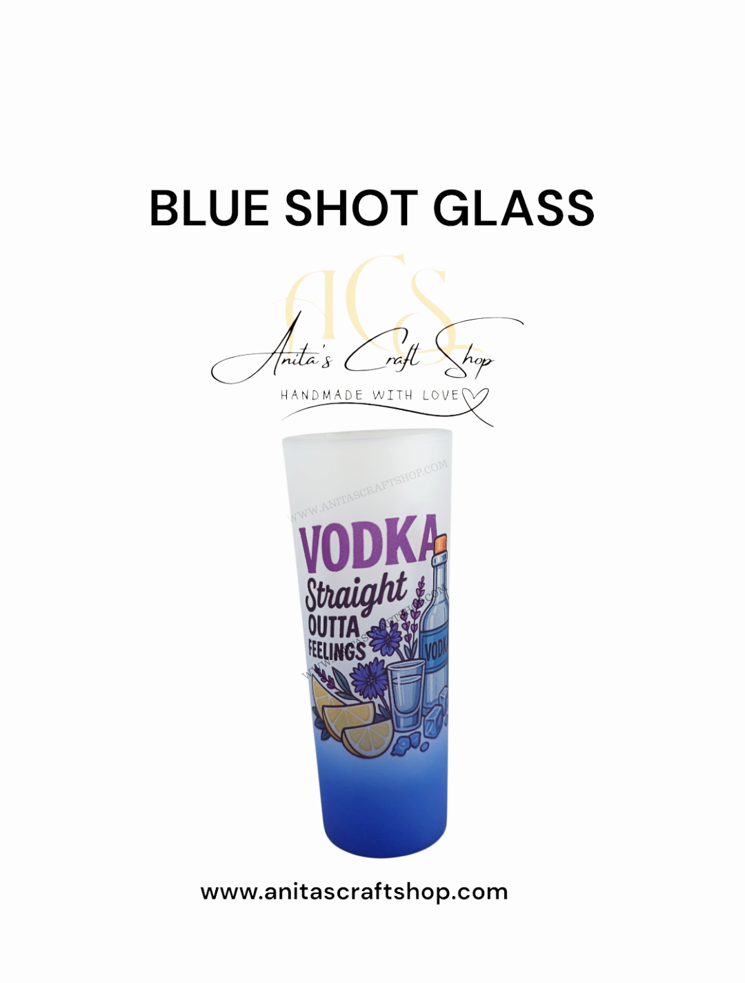Blue Shot Glass