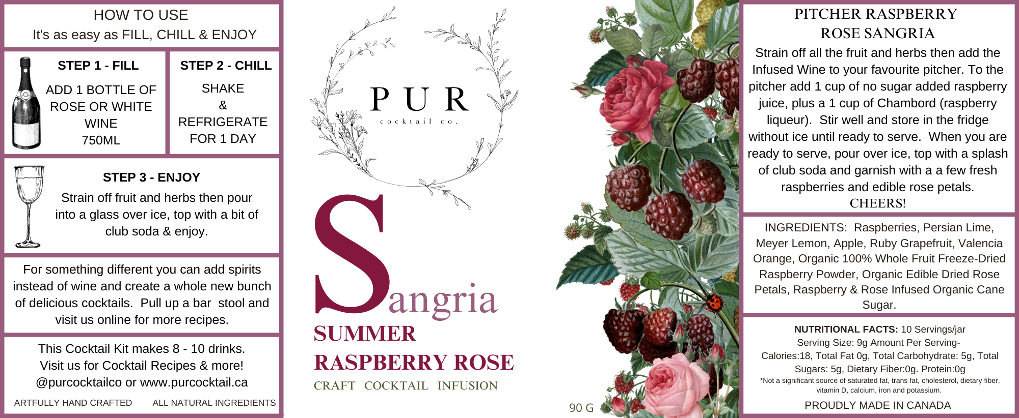 RASPBERRY ROSE SANGRIA