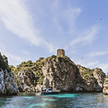 tonnara scopello in barca a vela