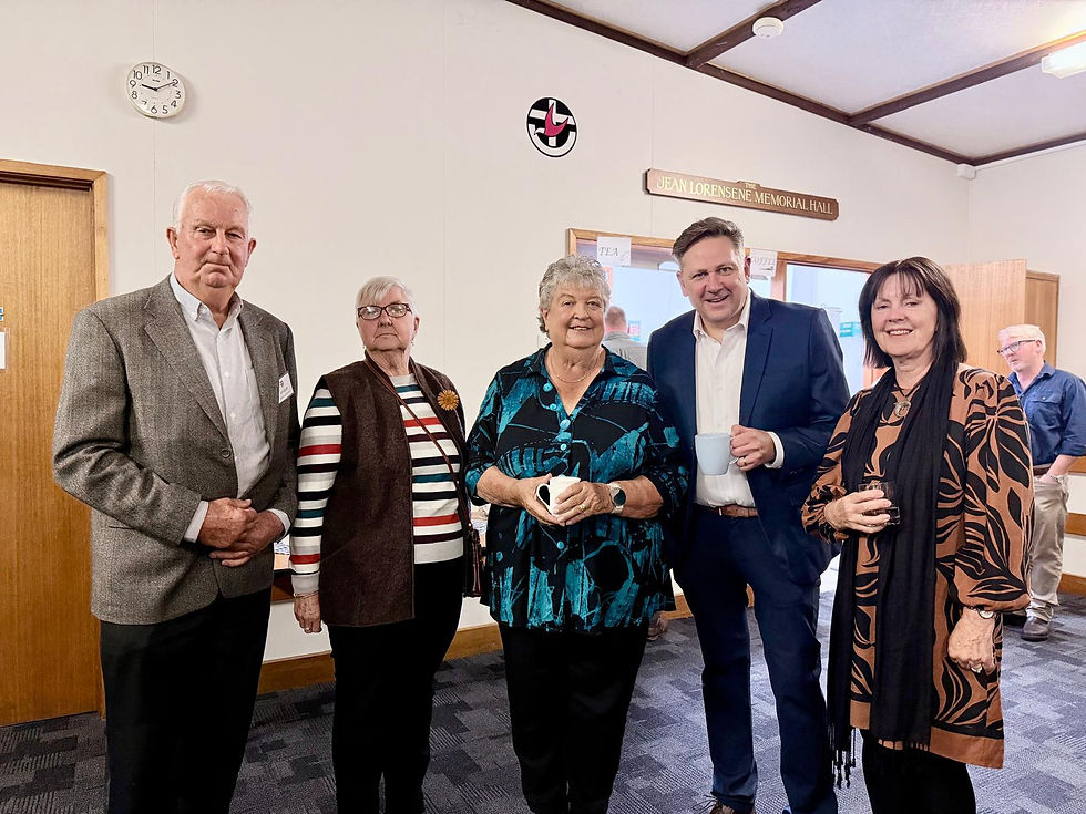 Five people at a Ballarat South Uniting Church event