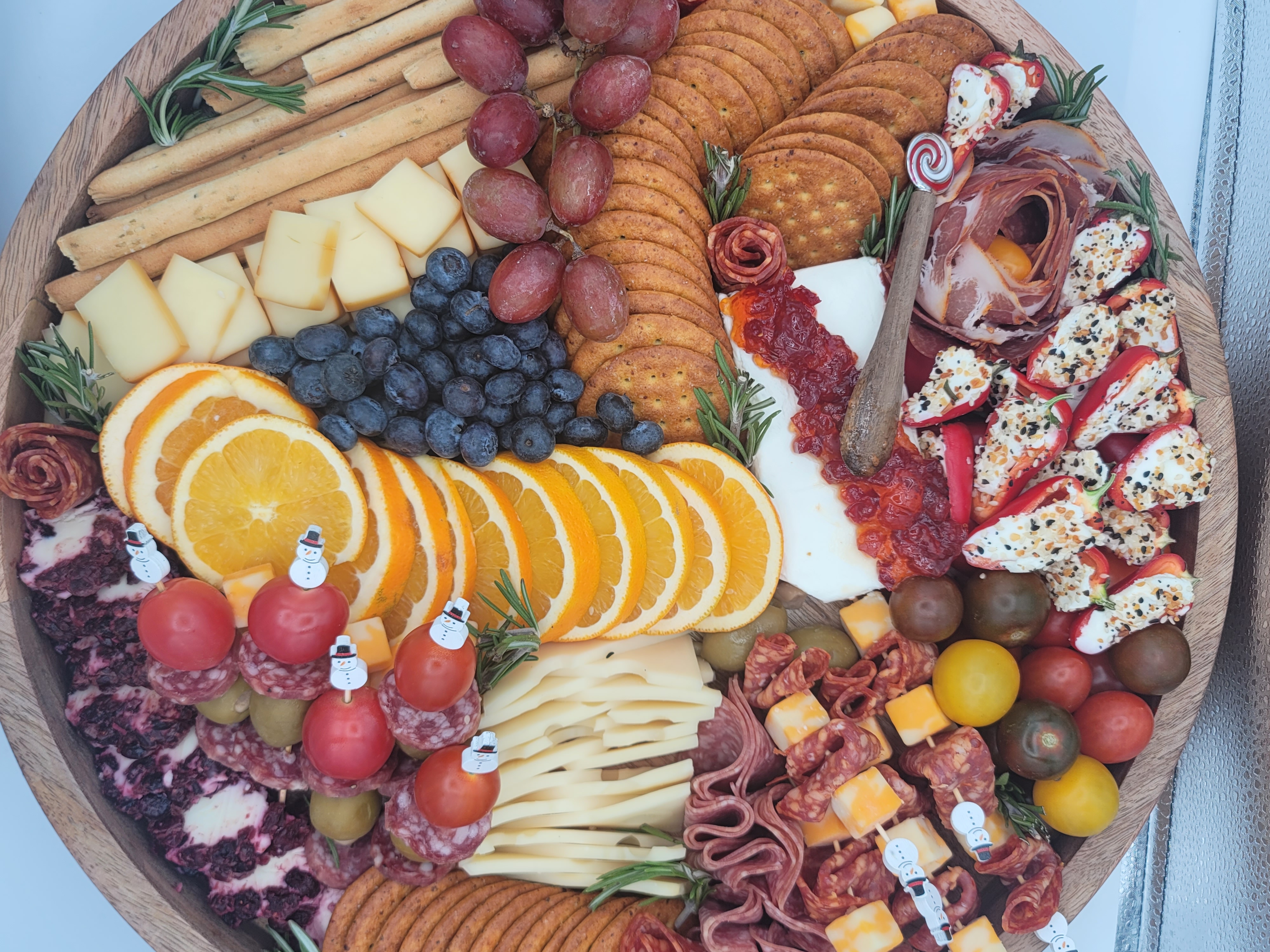 Arranged Food and Objects