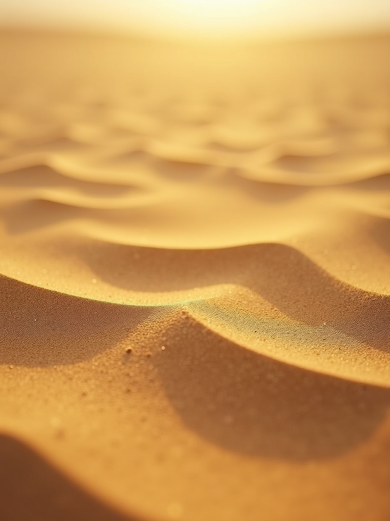 Abstrakt tekstur av gyllen sand med skarpt fokus på detaljer.