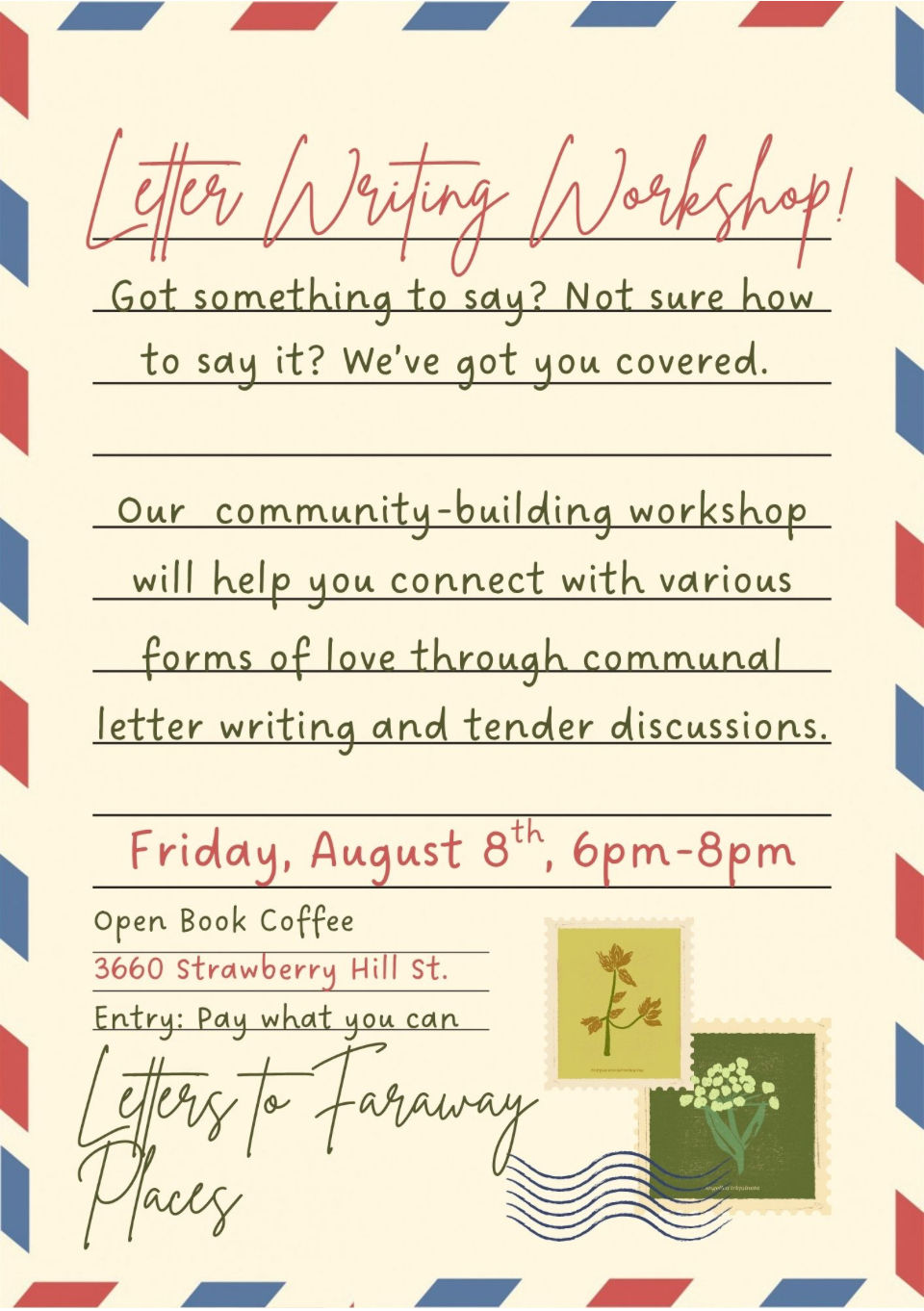 Letter Writing Workshop