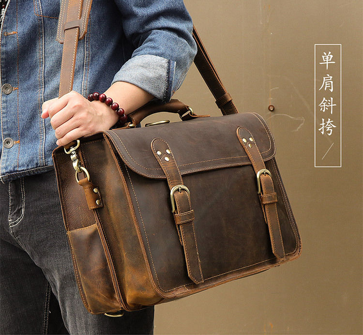 Thumbnail: Heritage Leather Executive Briefcase – Premium Edition