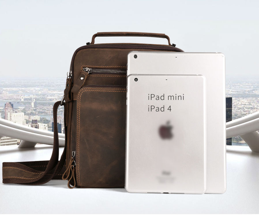 Thumbnail: Camden Leather Messenger Bag – Premium Edition fits tablet