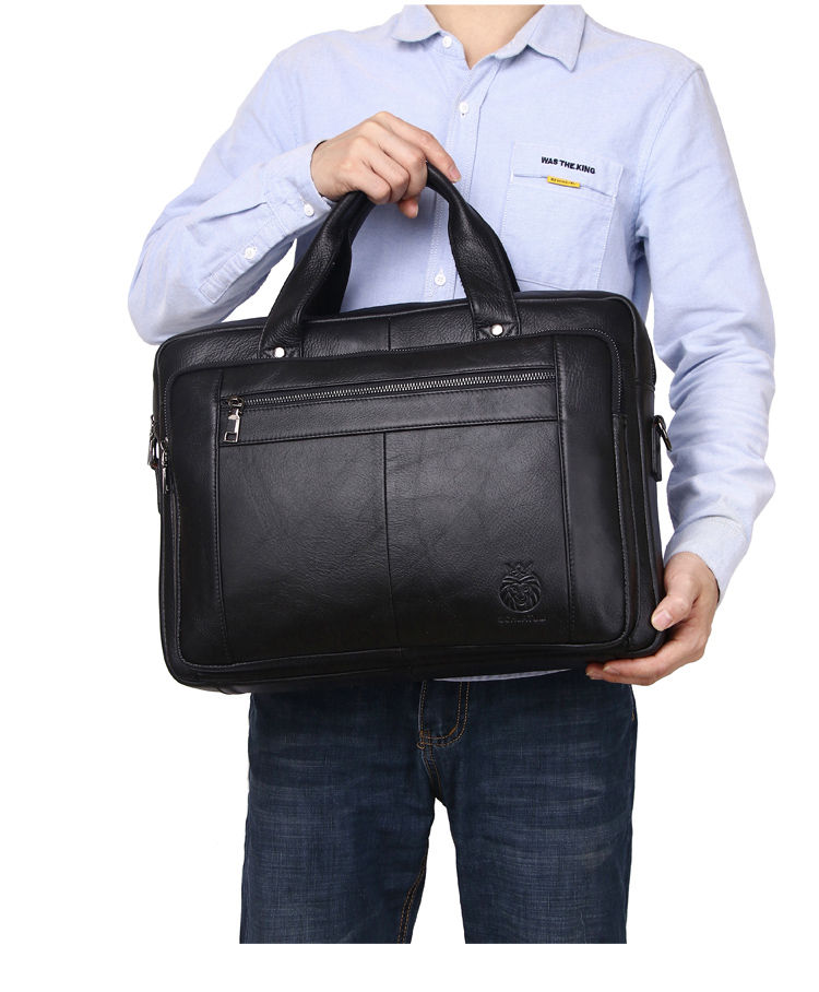 Thumbnail: Men's Executive Leather Briefcase – Heritage Edition