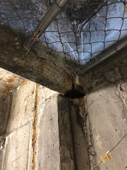 Decaying parking garage
