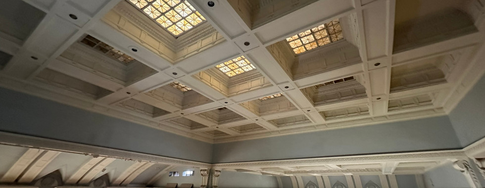 Original ceiling of church building