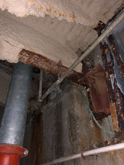 Decaying parking garage