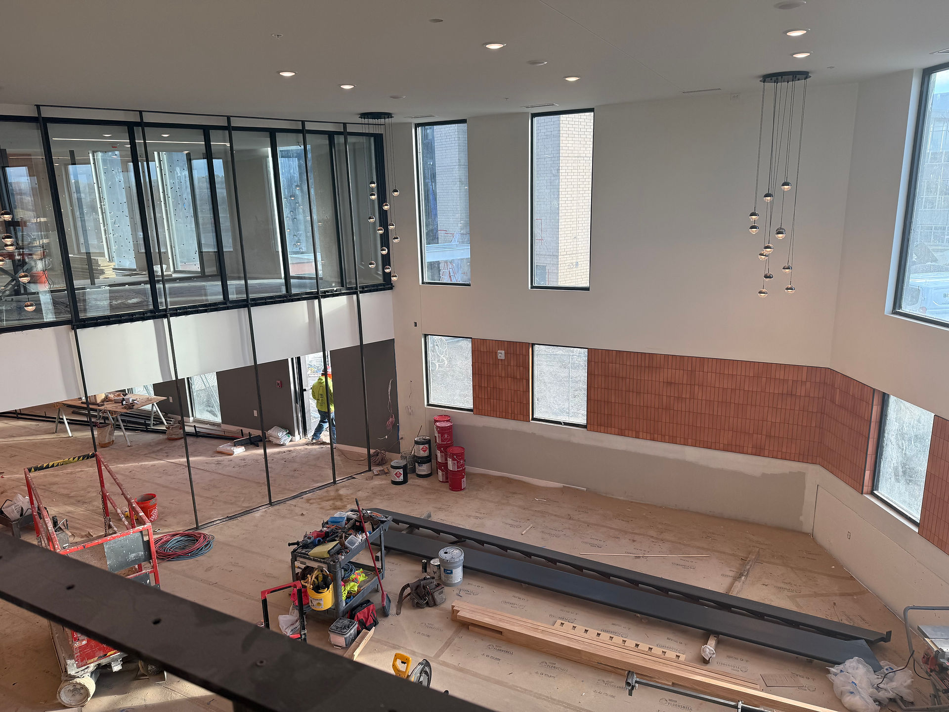 Lobby area under construction