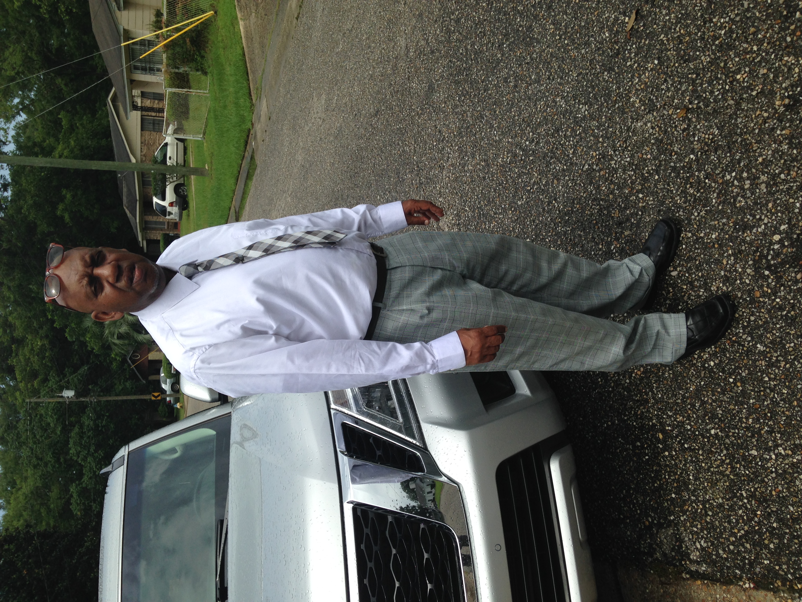 GARY AT MARTHA'S FUNERAL