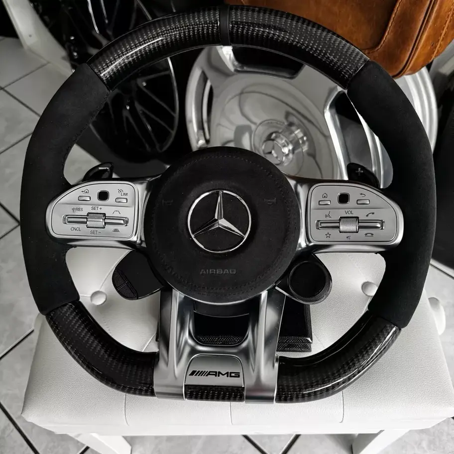 Mercedes-Benz Amg Sport Carbon Lenkrad U88 Driver Unit Carbon Paddeln E63 C63