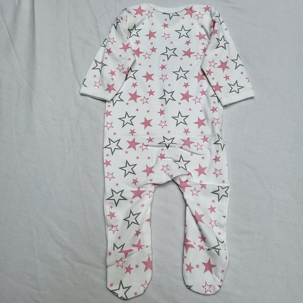 Thumbnail: Pre-Customised "Marcie" Star Print Babygrow