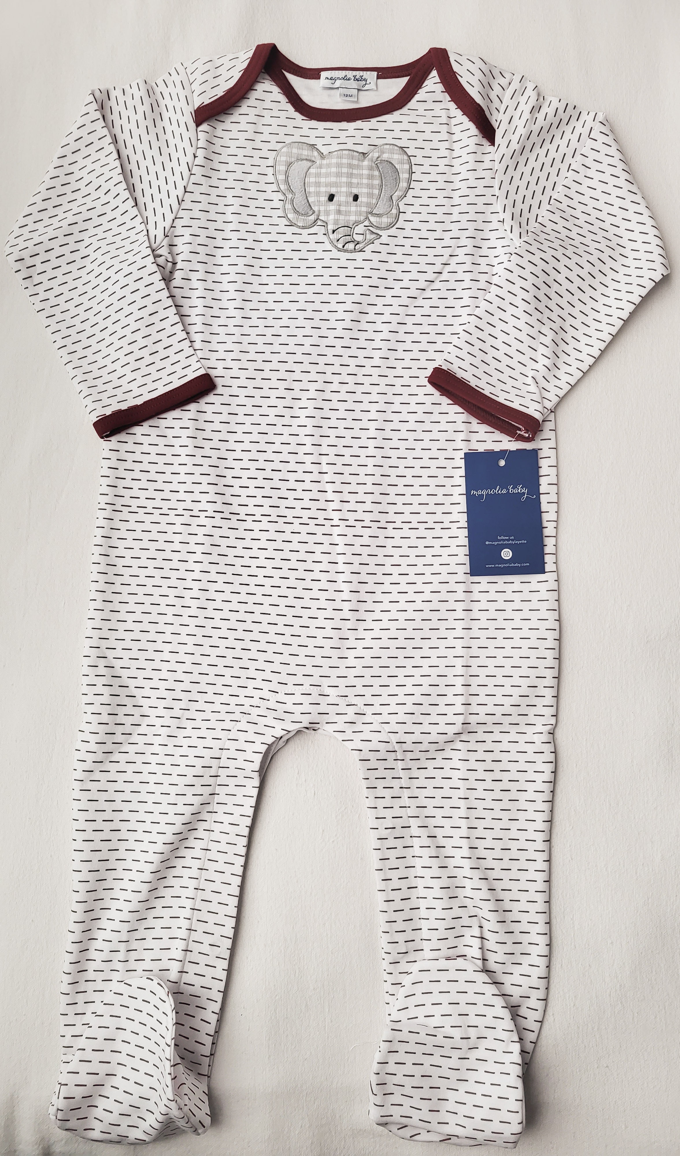 Let's Go Elephants! Babygrow (Button-Up)