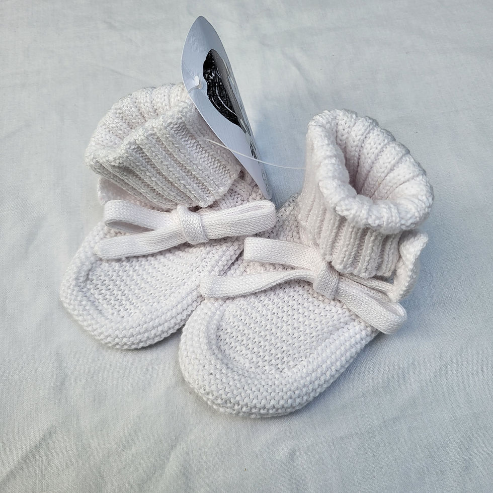 Thumbnail: Premium Bow Knitted Baby Booties