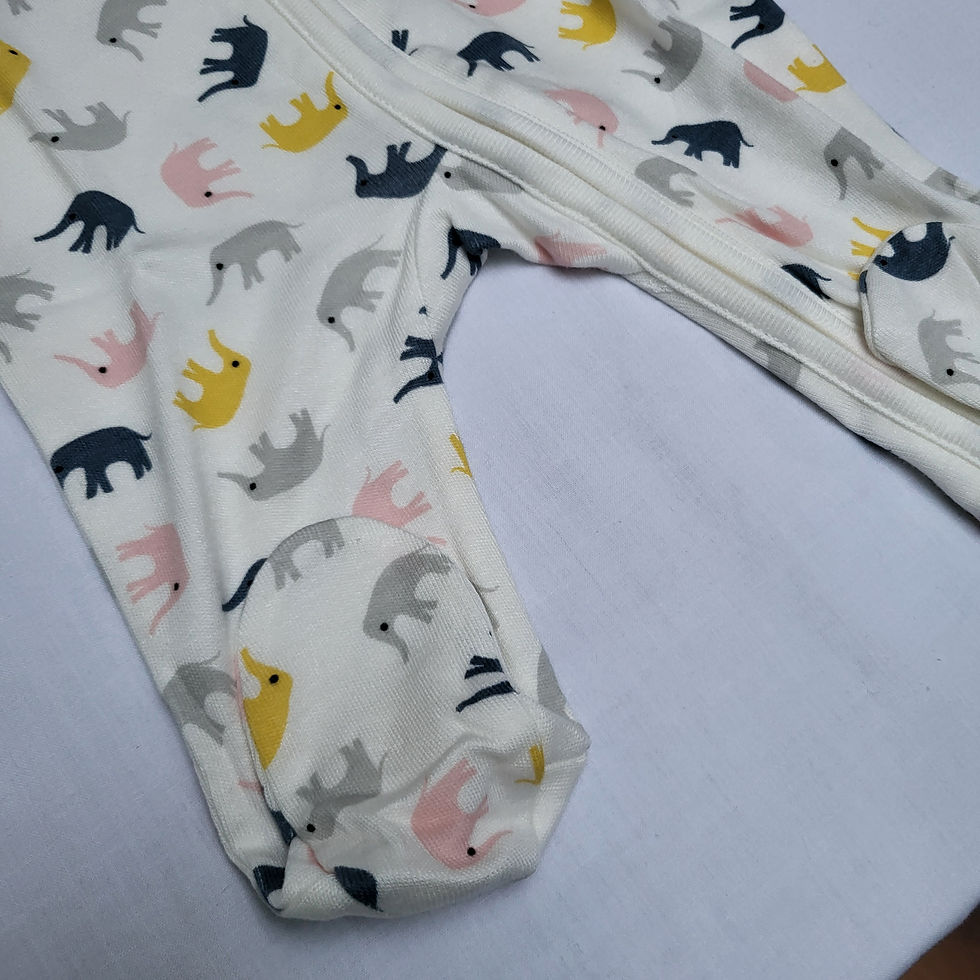 Thumbnail: Little Elephants Zip-Up Babygrow