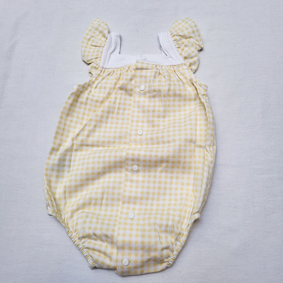 Thumbnail: Yellow Gingham Bodysuit