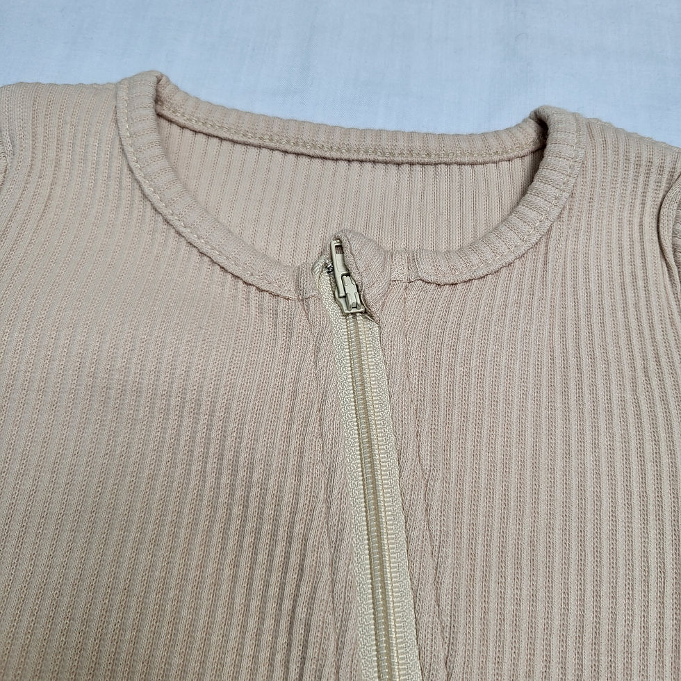 Thumbnail: Ribbed Vegan Babygrow