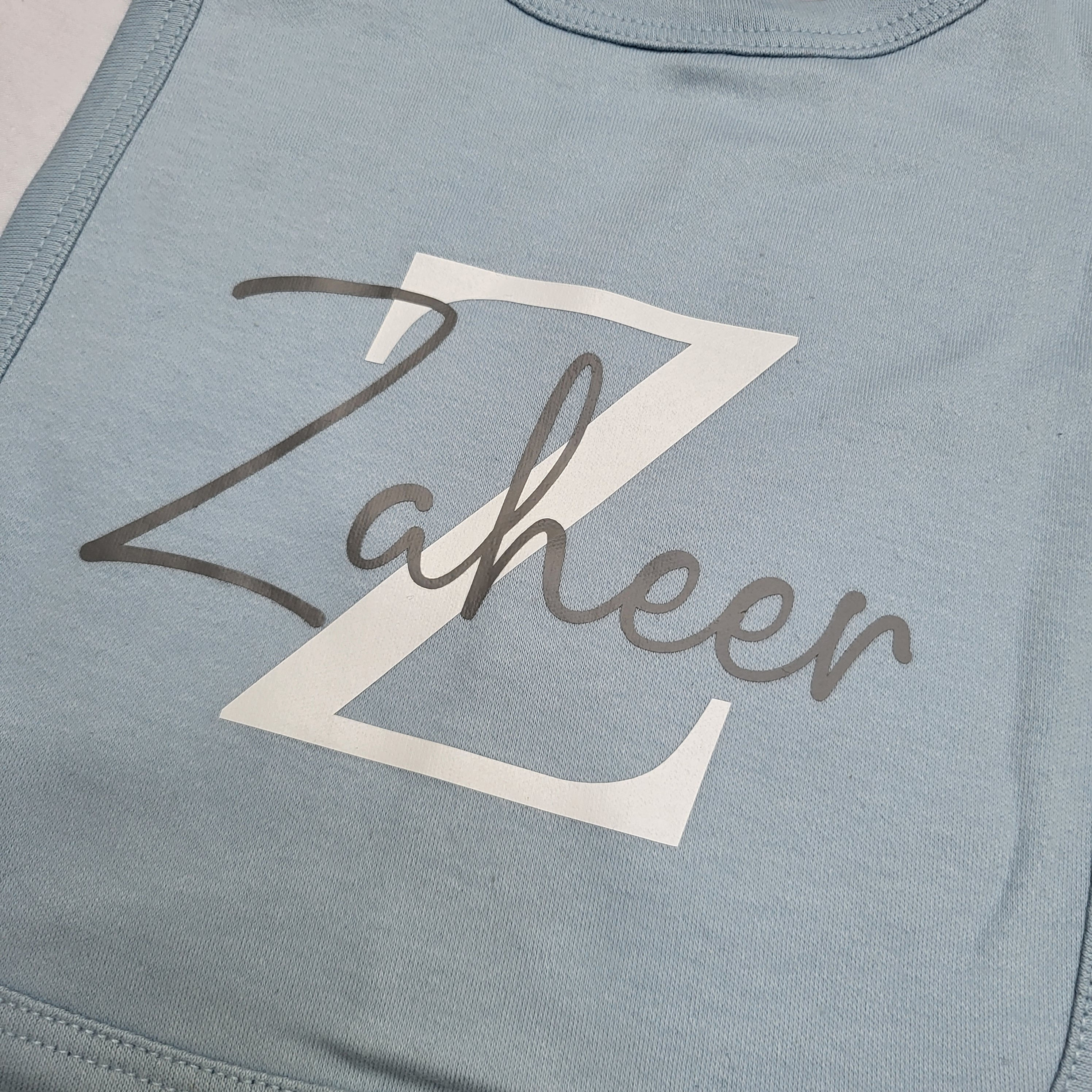 Pre-Customised "Zaheer" Bib