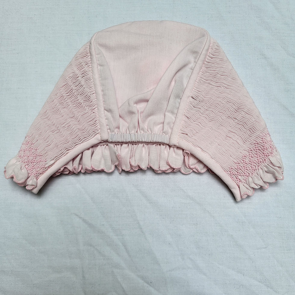 Thumbnail: Pink Hand Smocked Bonnet