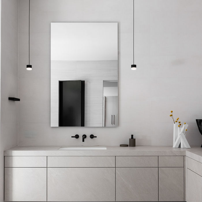 Open-concept modern grey kitchen featuring seamless layouts and refined finishes.