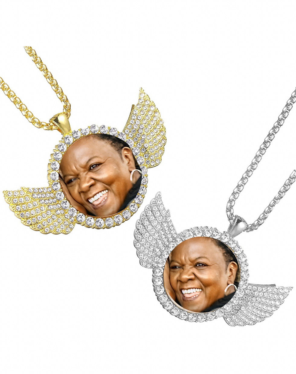 Thumbnail: Rhinestone Photo Necklaces