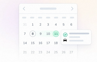 Fonction de blocage temporaire dans My Try Pro permettant de retirer un véhicule des essais pendant une période définie via un calendrier.
