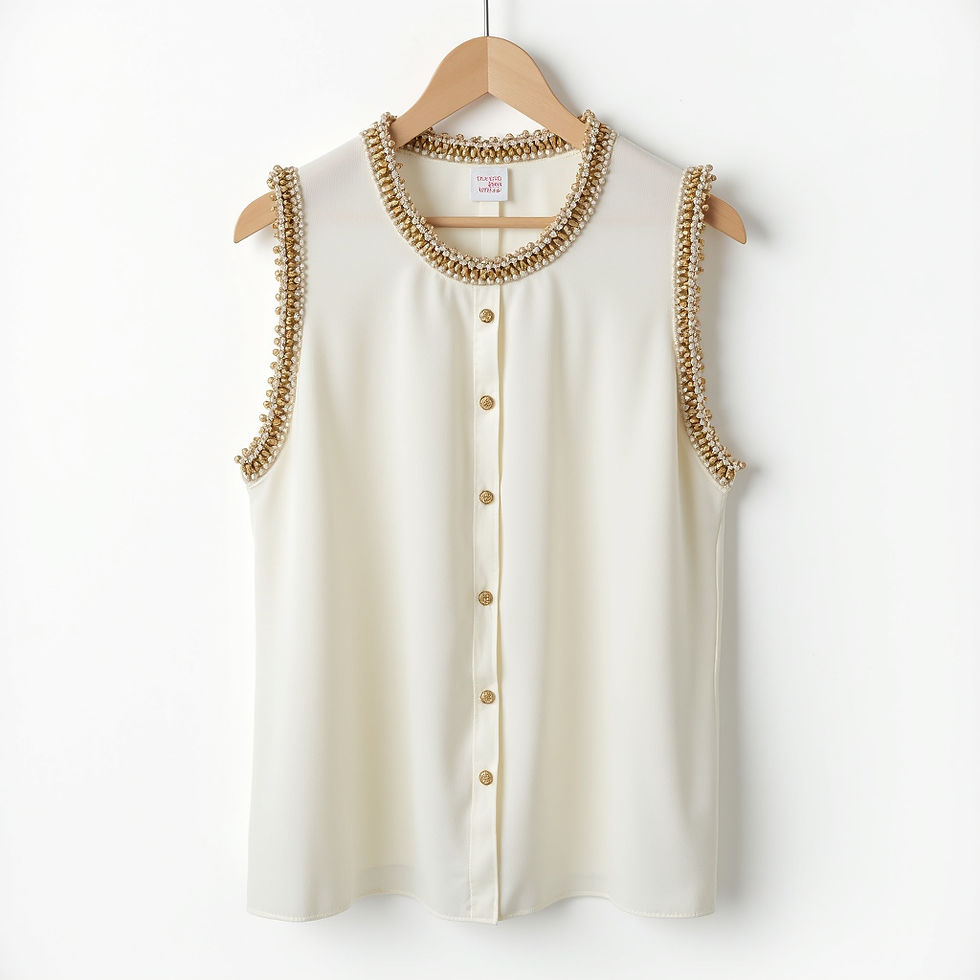Beaded Georgette Blouse