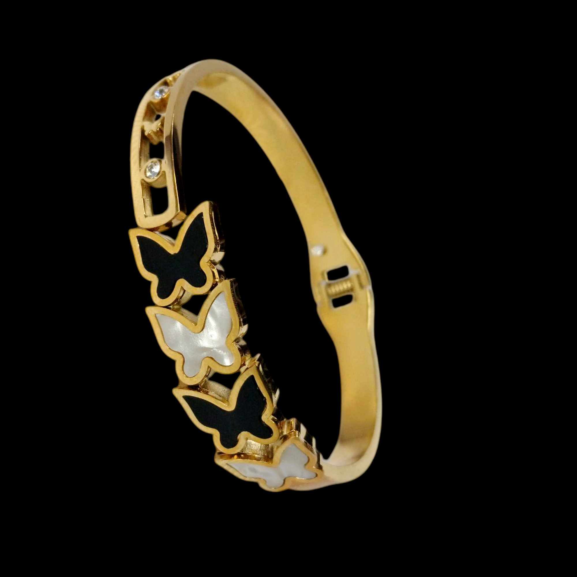 GOLD PLATED LADIES BRACELET - OPEN TYPE