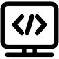 An icon depicting embedded software