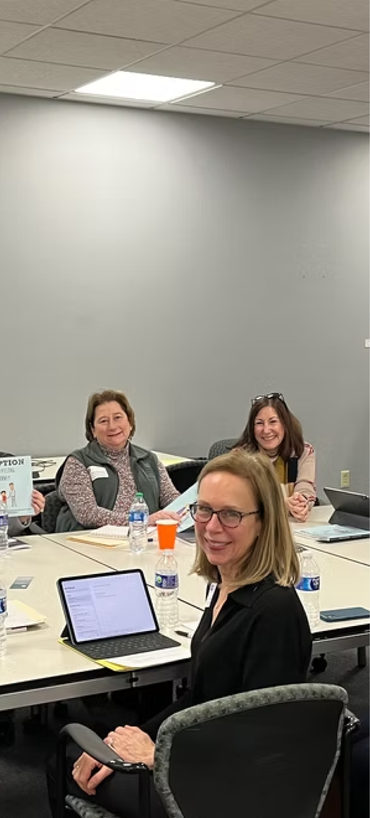 CCT volunteers working with a nonprofit client
