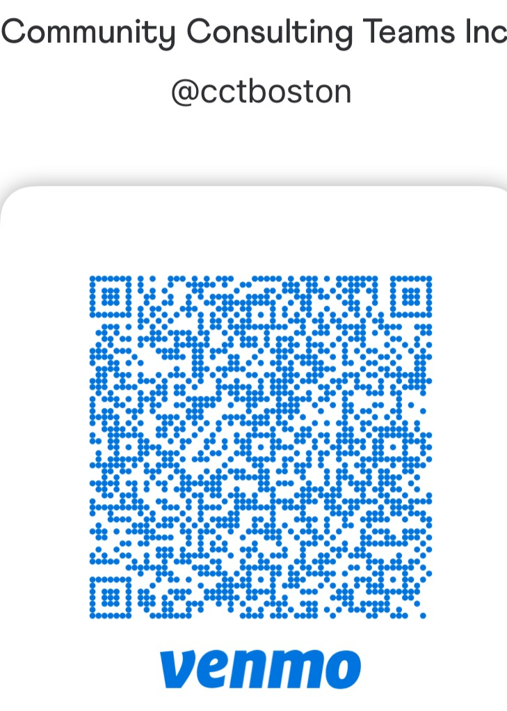 Venmo QR code for @cctboston