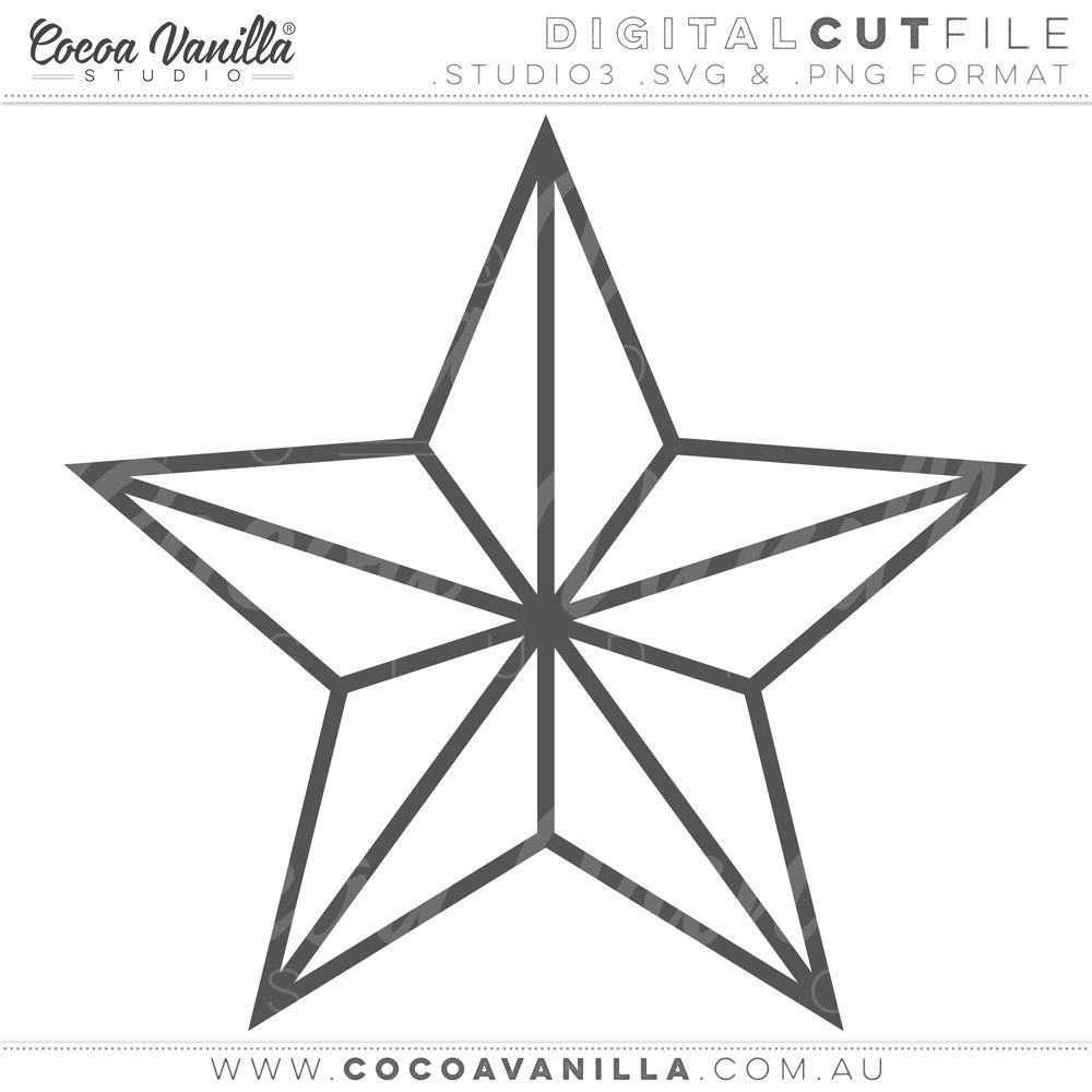 POINTED STAR CUT FILE