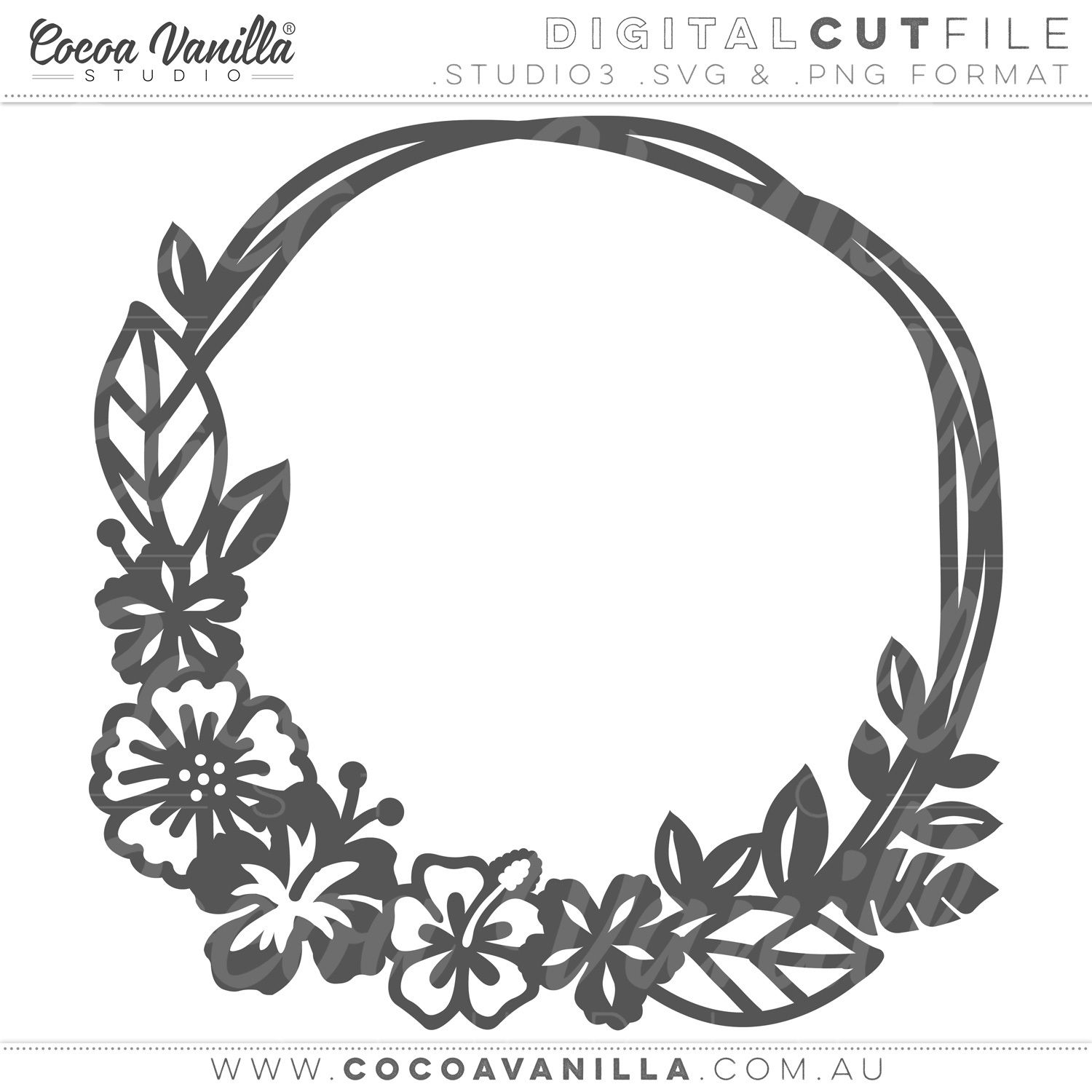 TROPICAL WREATH CUT FILE