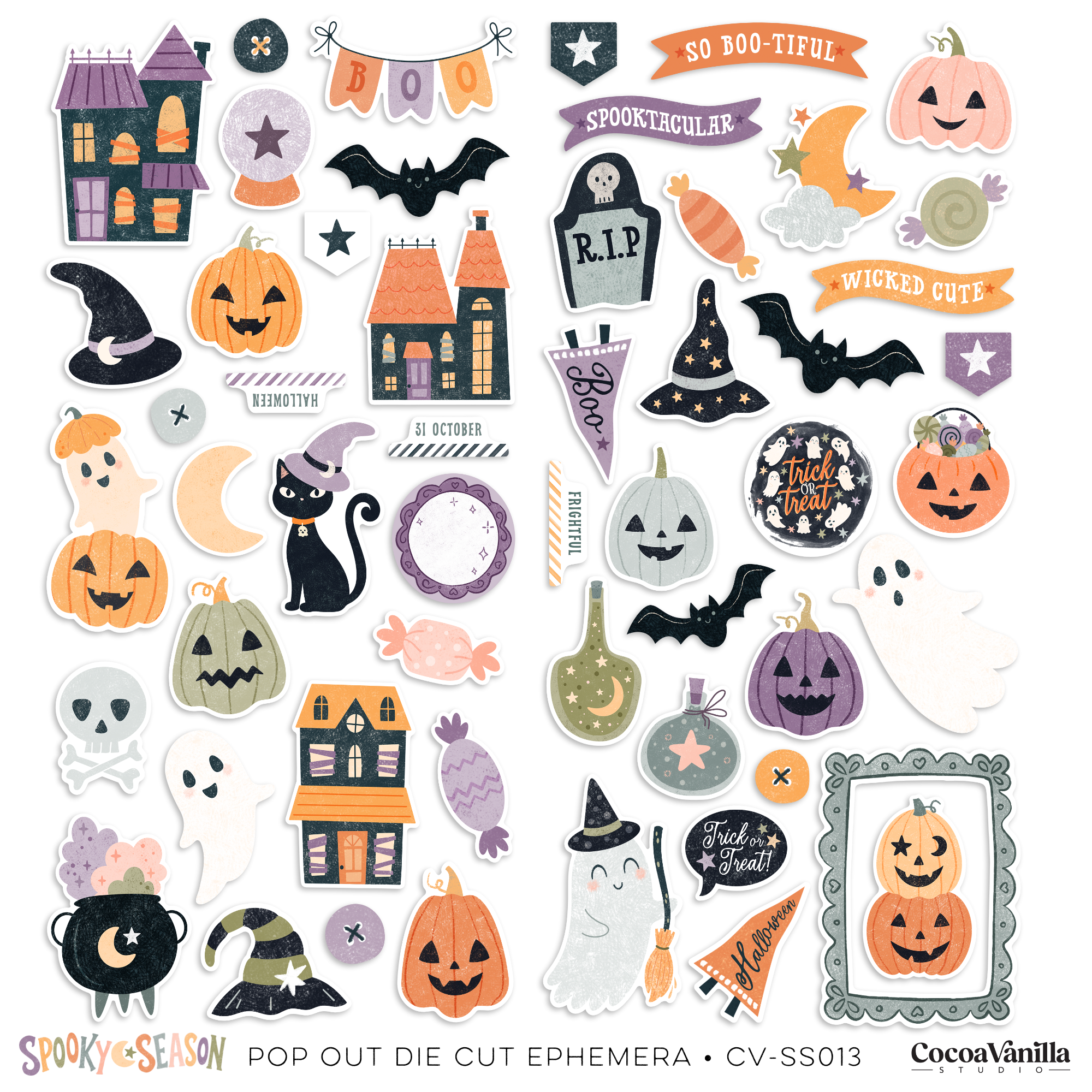 SPOOKY SEASON - POP OUT DIE CUT EPHEMERA