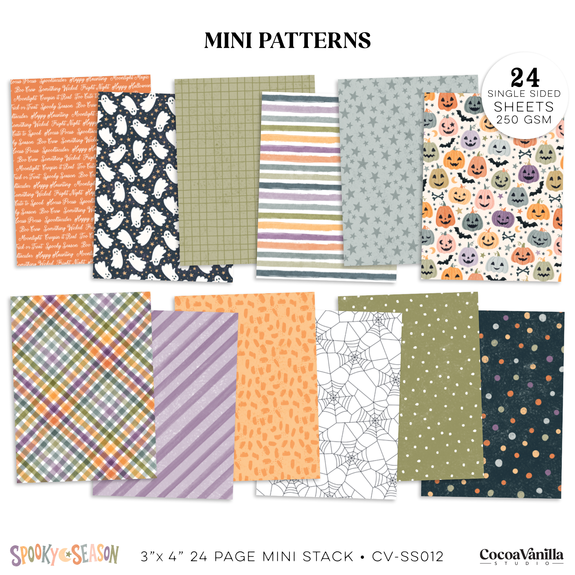 SPOOKY SEASON - NEW 3"x 4" MINI SWATCHES