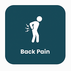 A image of a patient with back pain