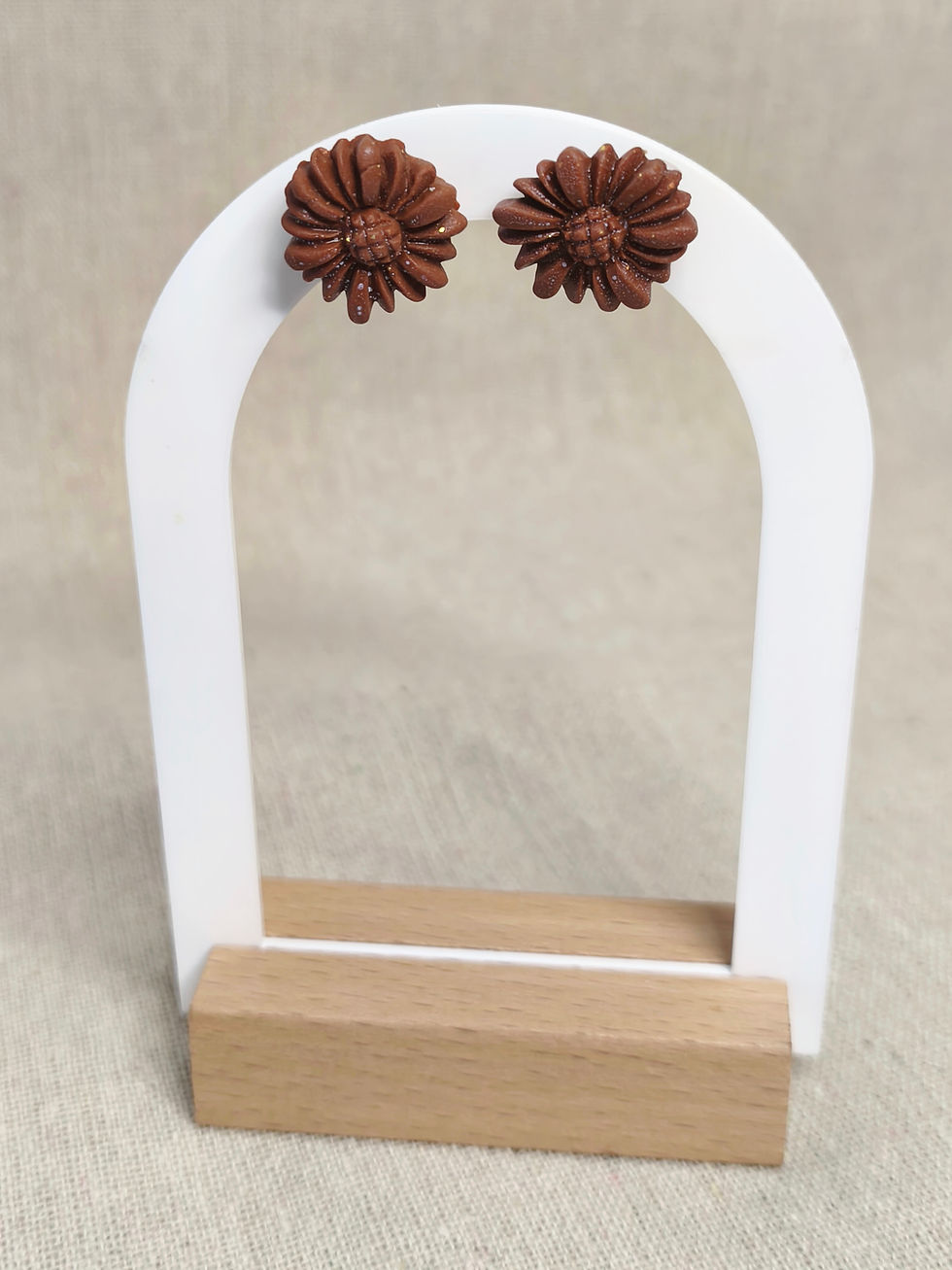 🌺 Boucles d’oreilles – Fleurs d’automne