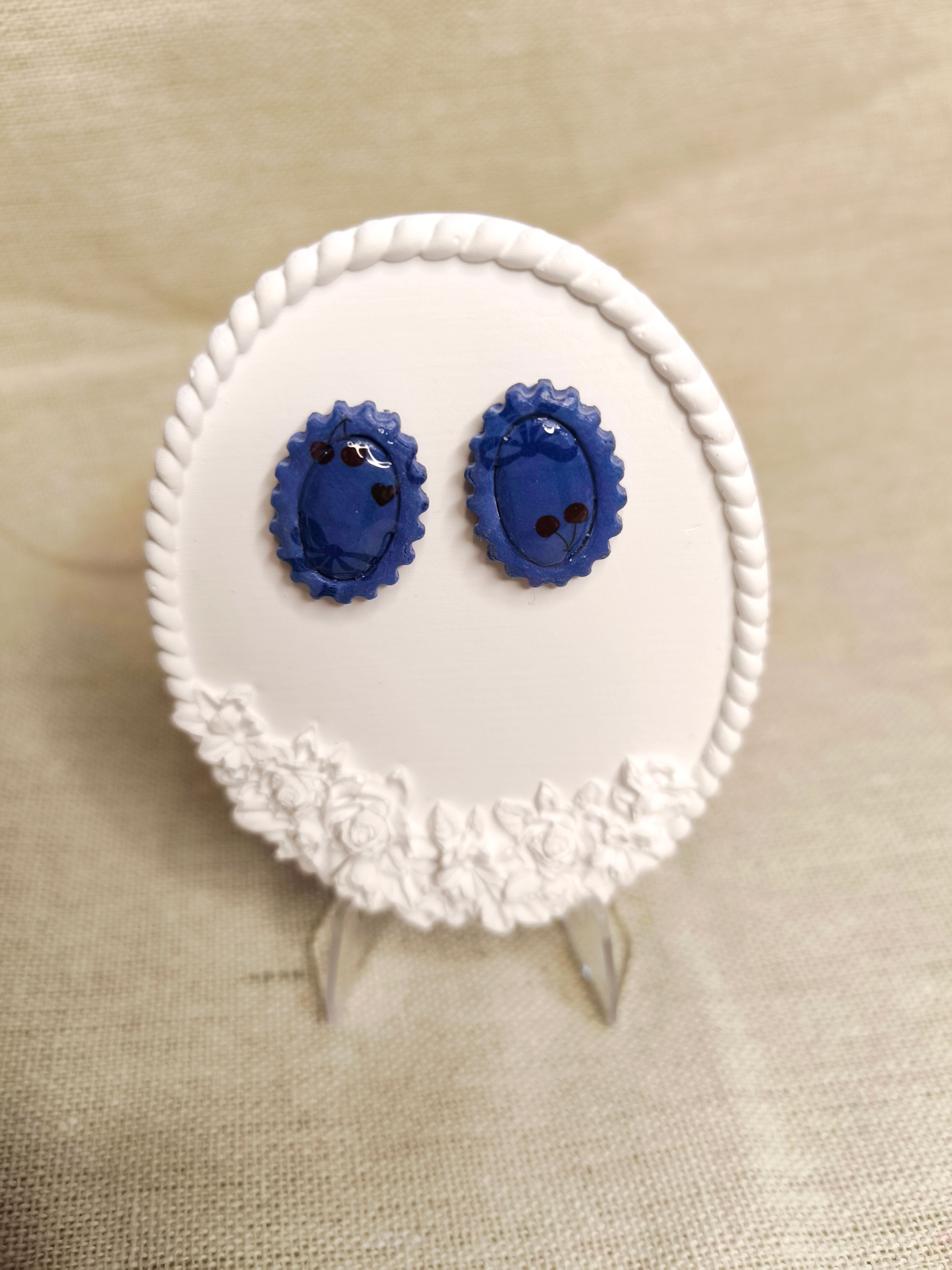 Boucles d’oreilles "Bleu Poétique"