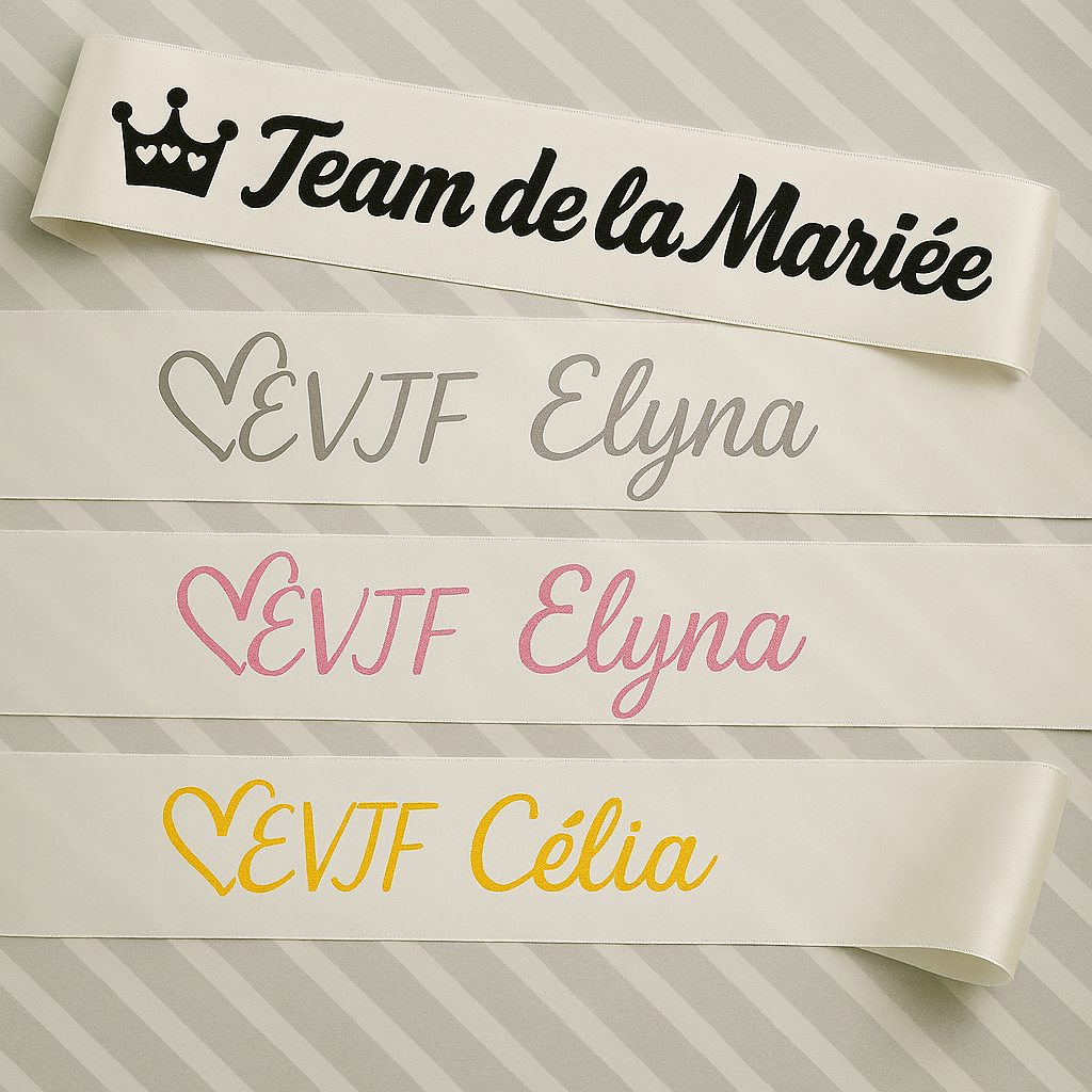 Écharpe satinée personnalisée