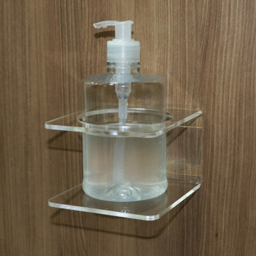 Suporte Dispenser em Acrílico para Álcool Gel