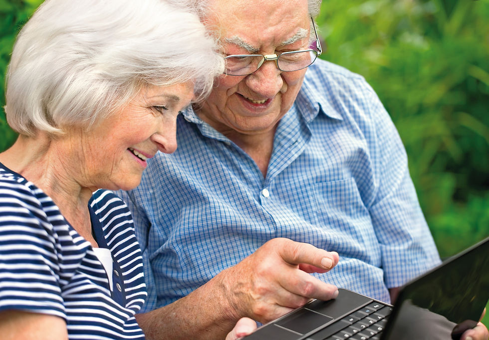 older couple considering a mortgage