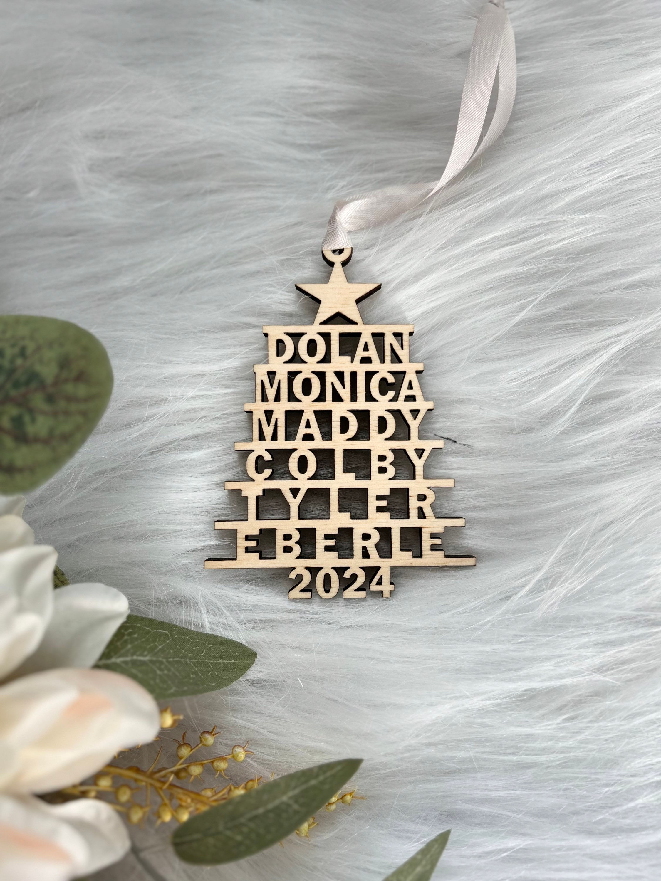 Personalized Name Tree Ornament