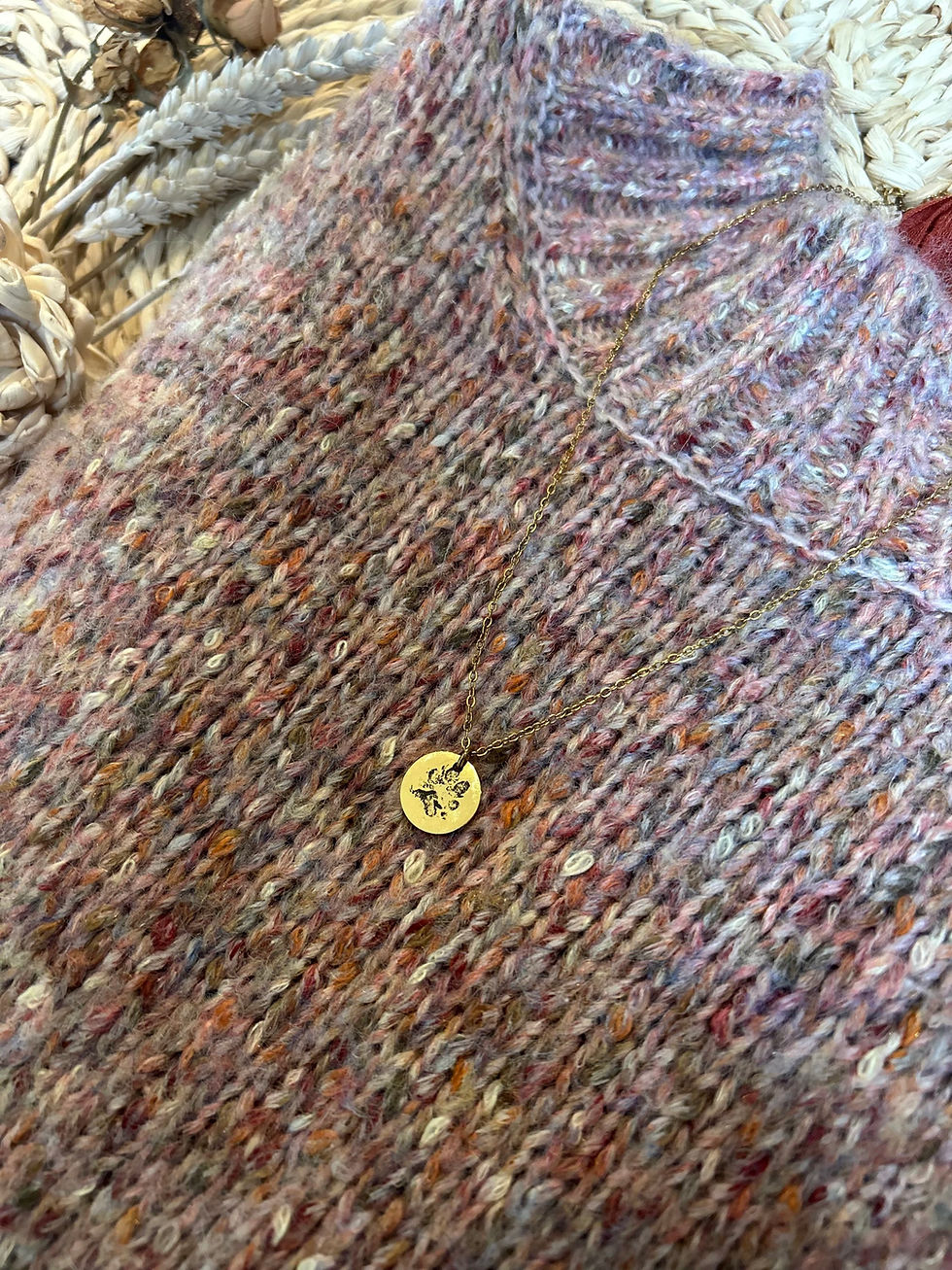 Thumbnail: 15mm Circle Pendant Necklace 