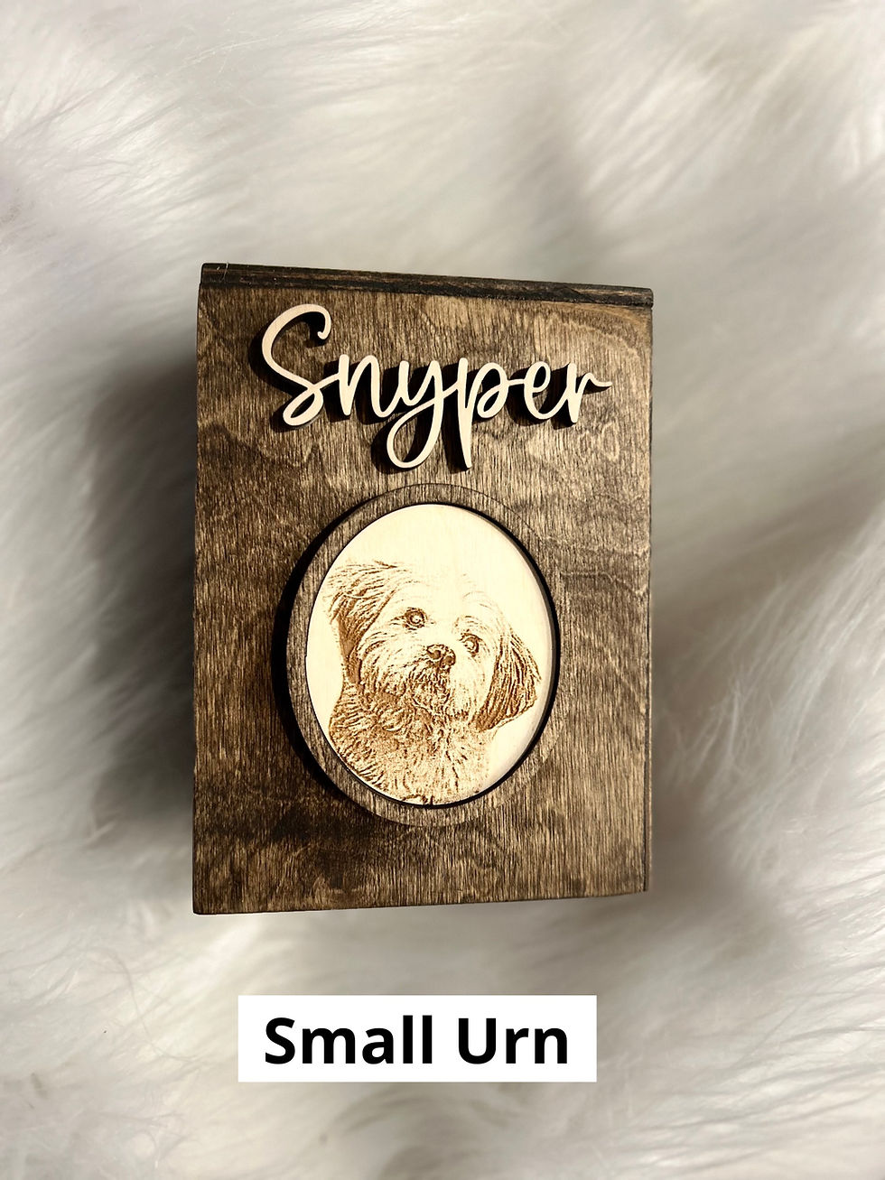 Thumbnail: Pet Portrait & Name Urn 