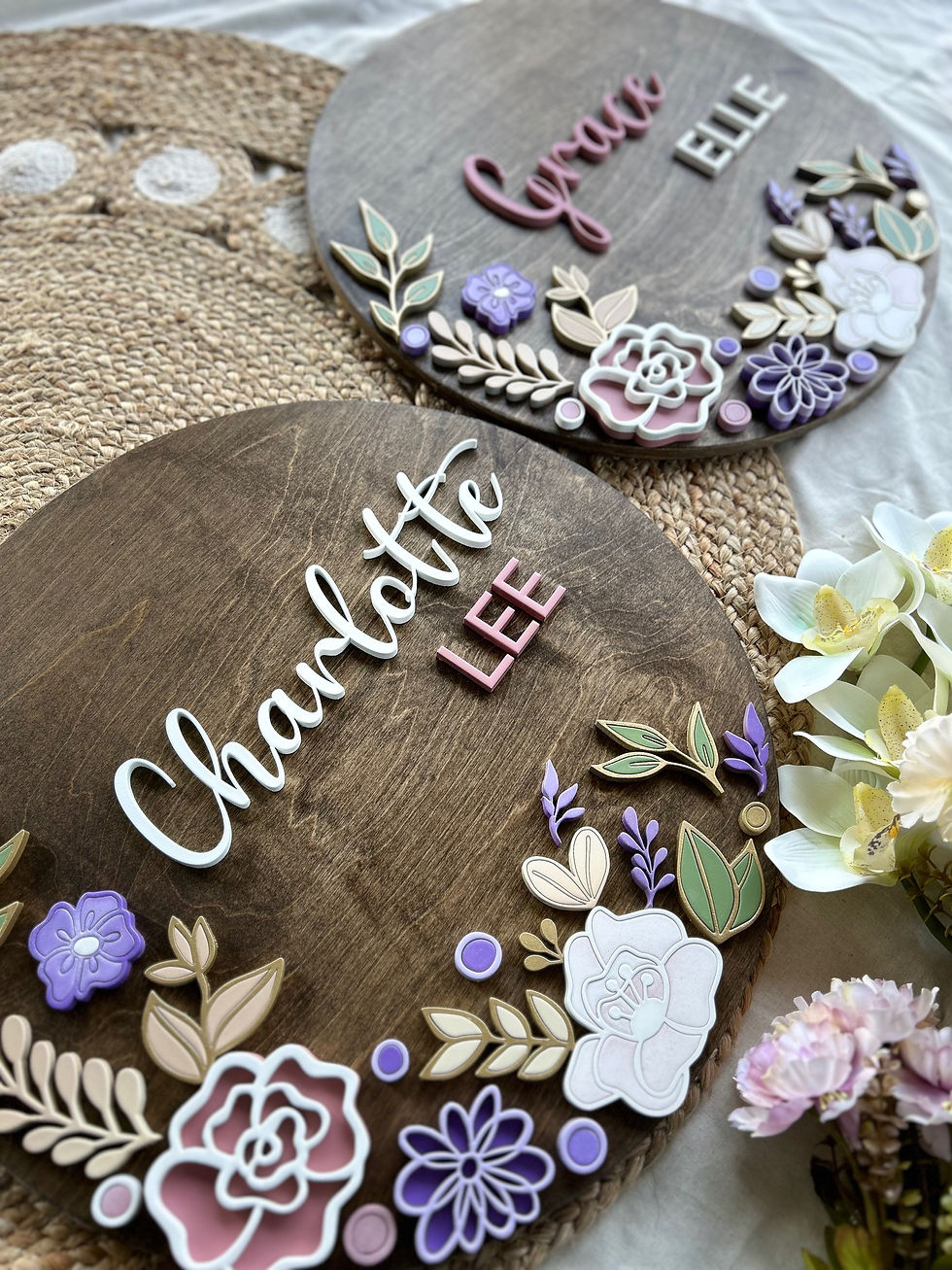 Thumbnail: Floral Nursery Sign 