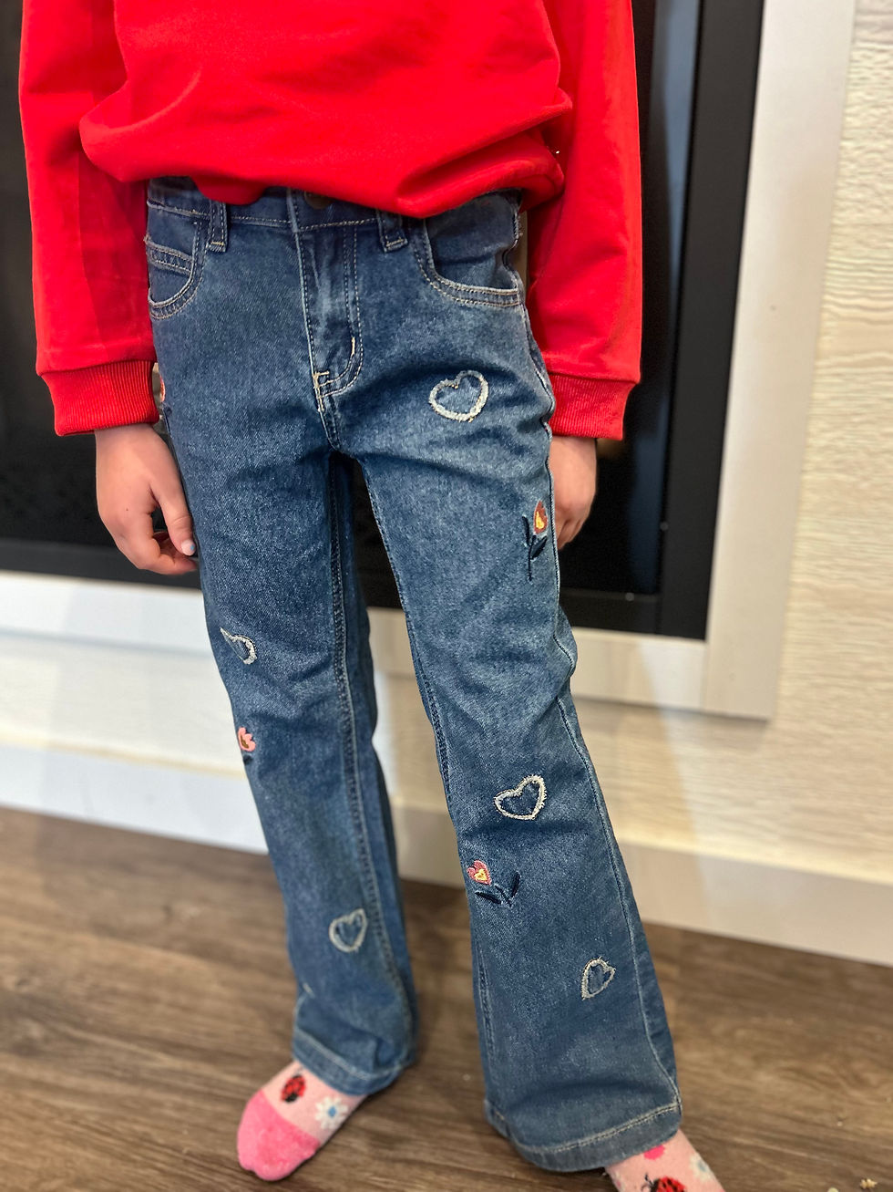 Thumbnail: Embroidery Denim Jeans 