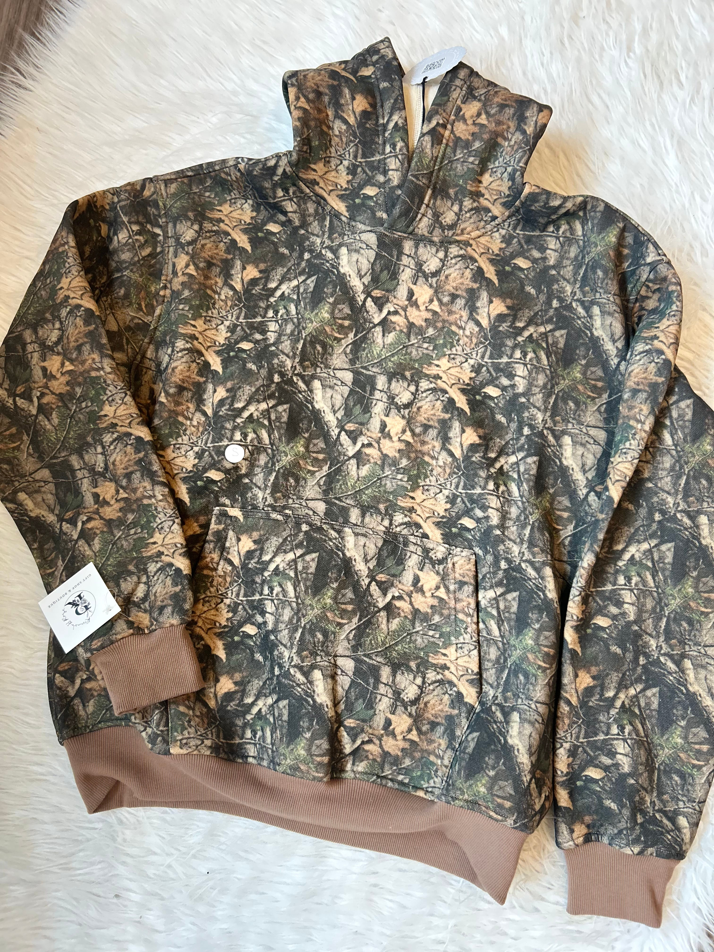 Green Camo Cozy Sweat Pants & Hoodies