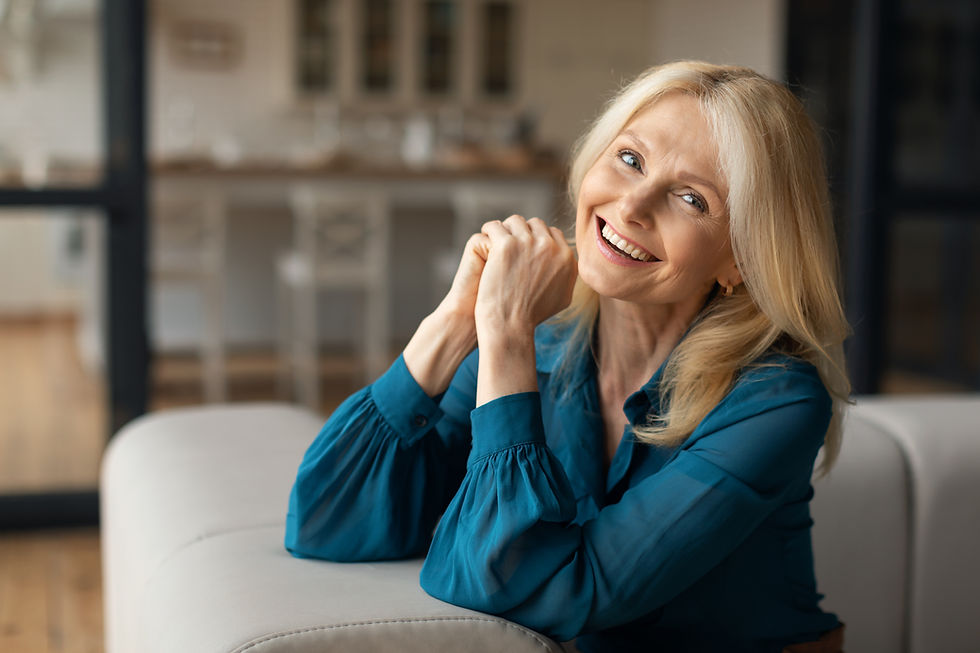 Happy patient smiling after dental implant treatment at Dentalways