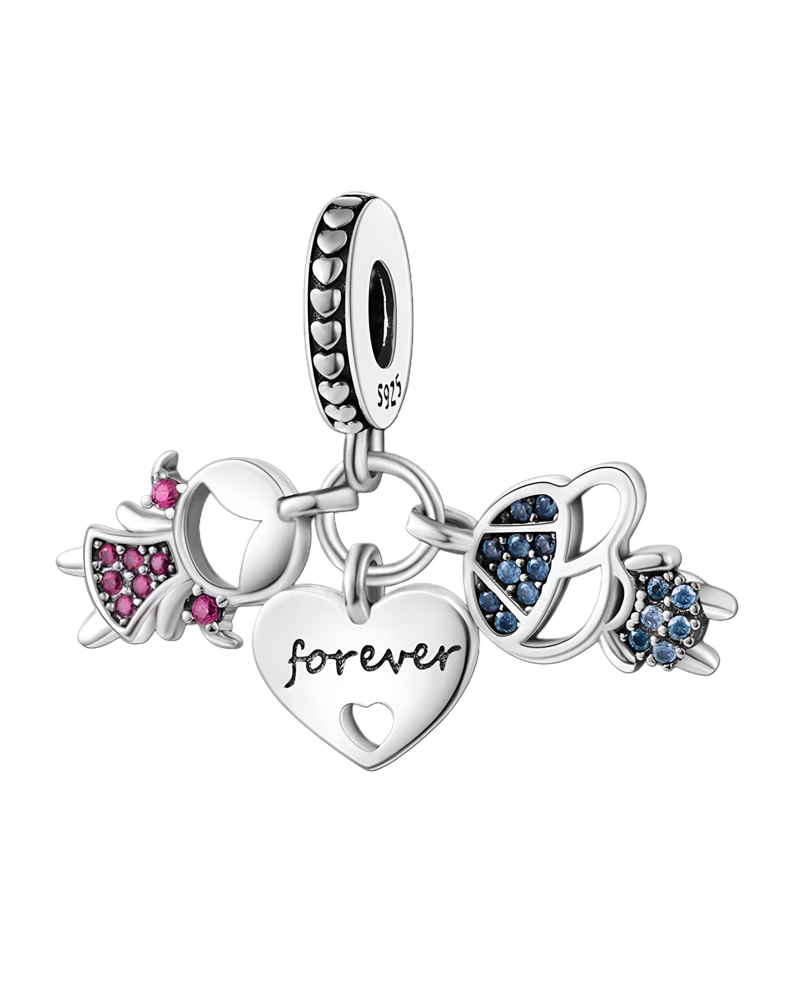 Berloque Pendente Menina e Menino